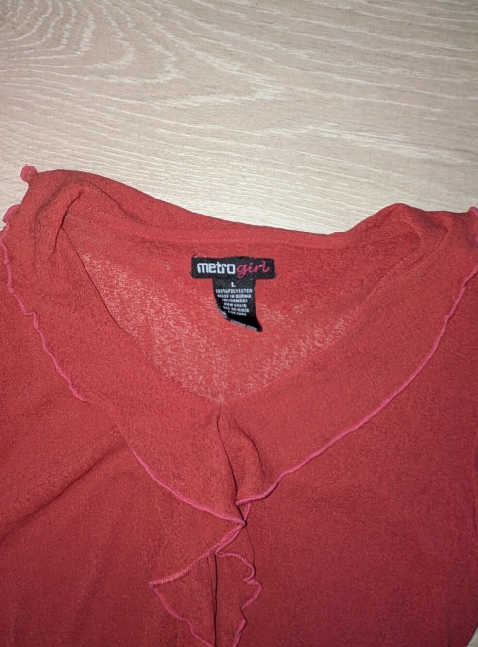 Y2K Ruffle Top - Picture 2 of 3